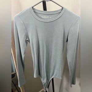 Abercrombie Women's Long Sleeve Ribbed Bodysuit
